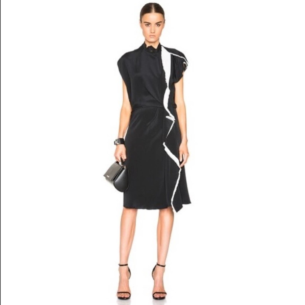 3.1 Phillip Lim Black and White Midi Dress